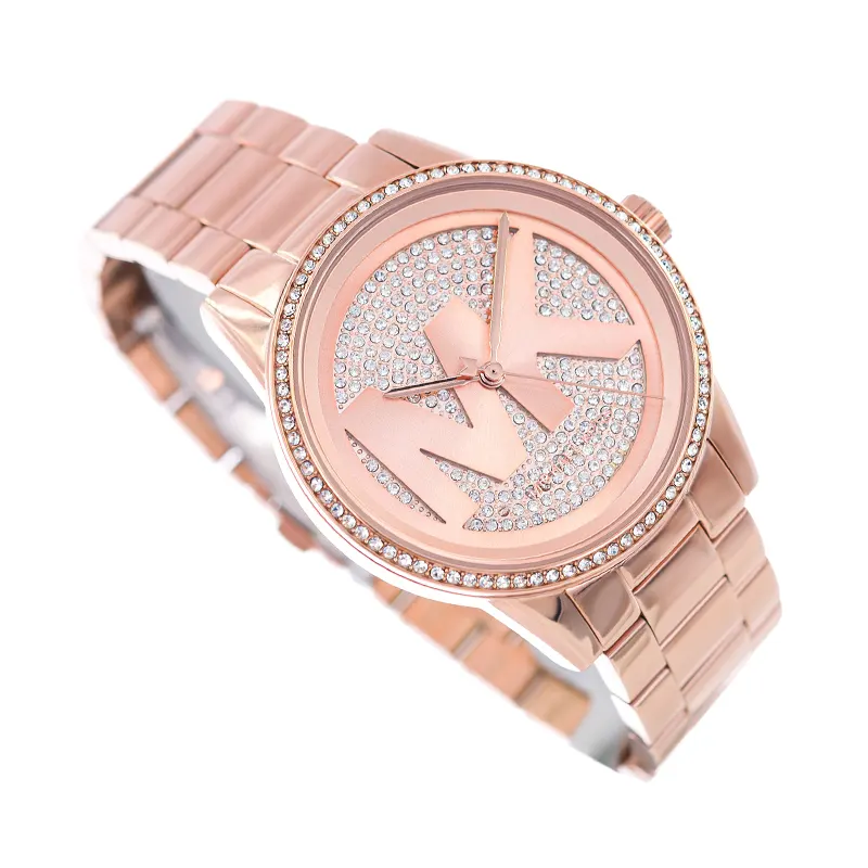 Michael Kors Oversized Ritz Rose Gold Ladies Watch- MK6863